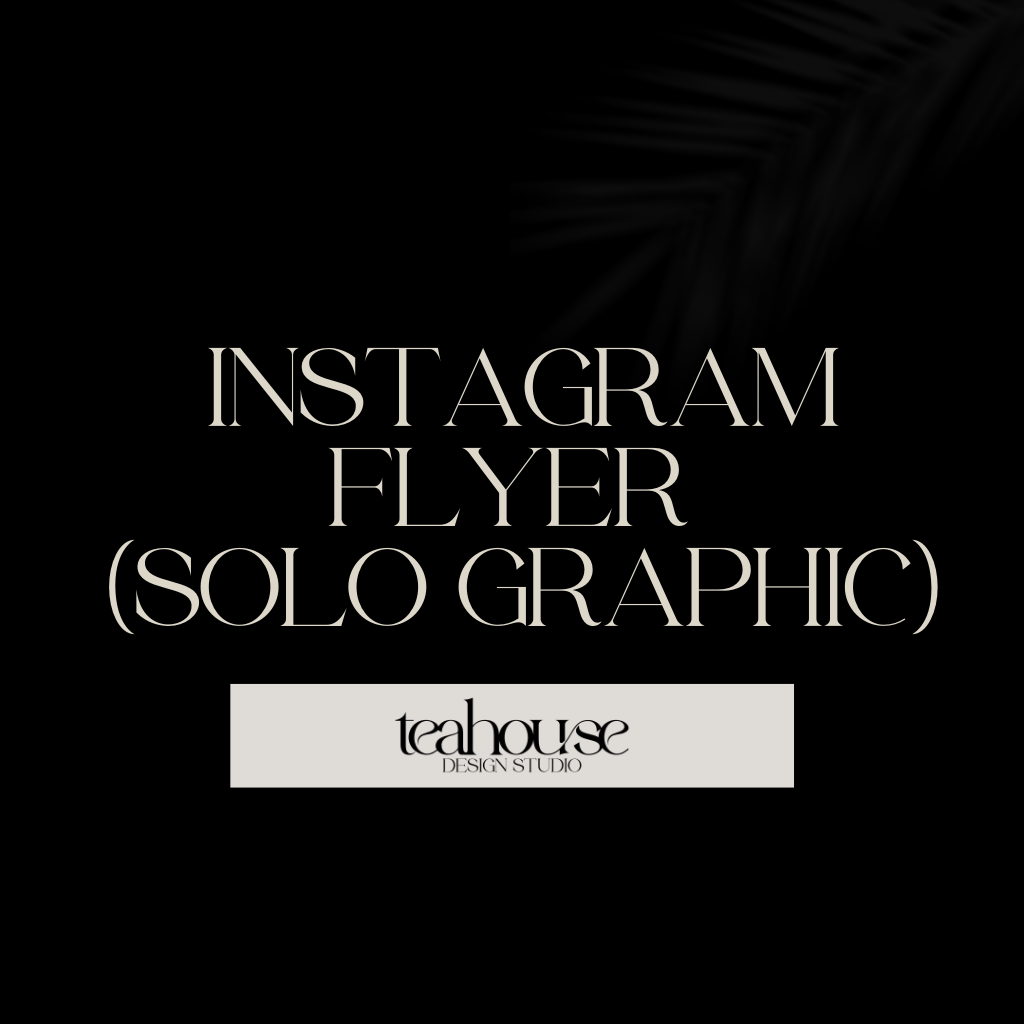 Instagram Flyer Design (Solo Graphic)