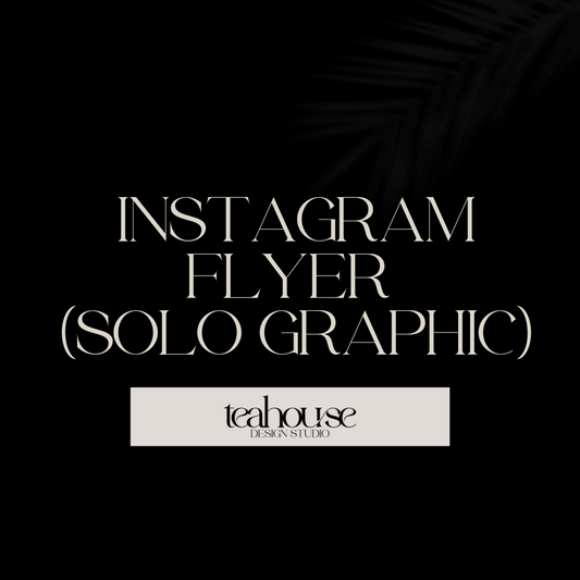Instagram Flyer Design (Solo Graphic)