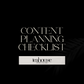Social Media Content Planning Checklist